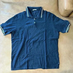 Mens Good Man Brand Match Point Polo Navy Size XL